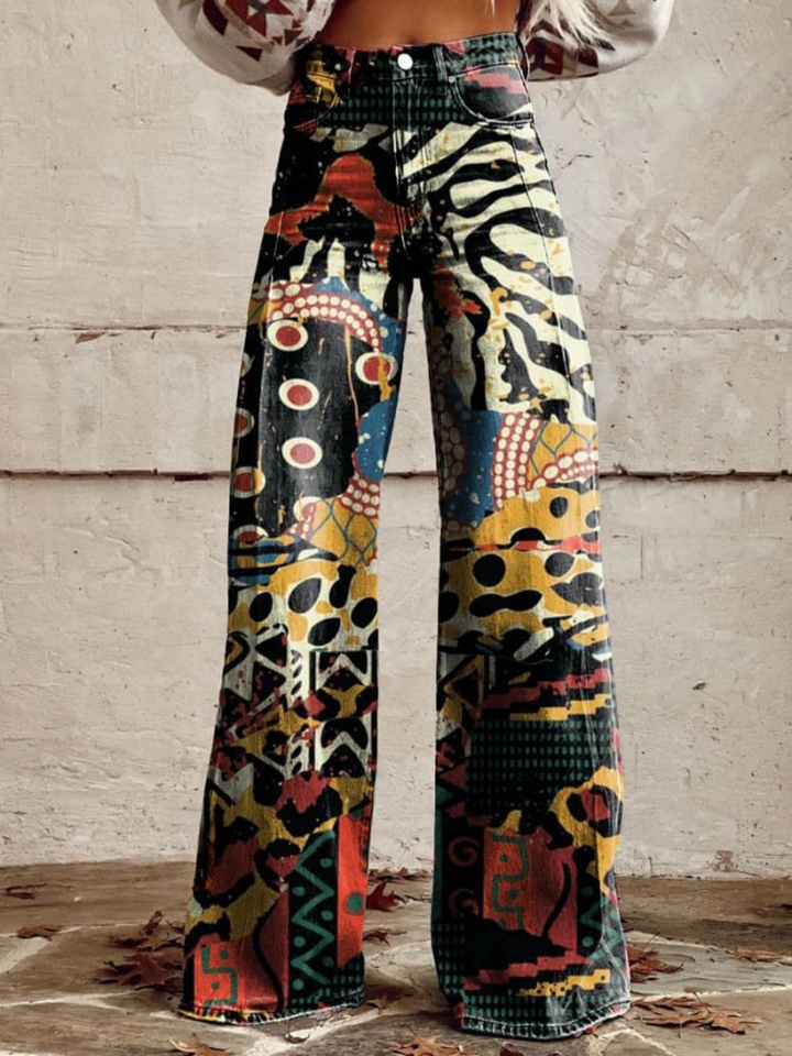 Jenaya™ | Eclectic Art Wide-Leg Pants