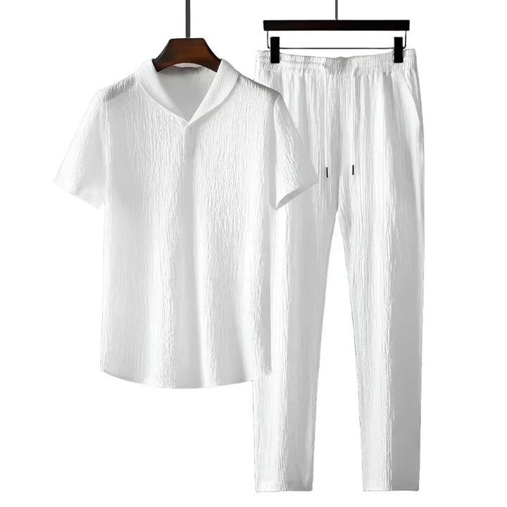 Jacob™ | Men's Cotton Polo & Pantalon Suit