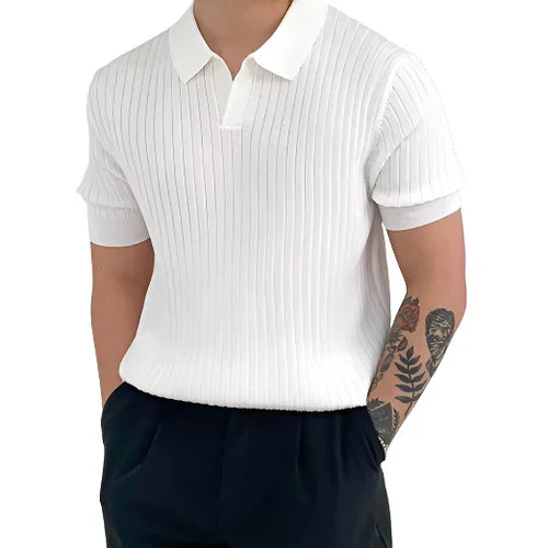 Lucas™ | Ribbed Cotton Polo