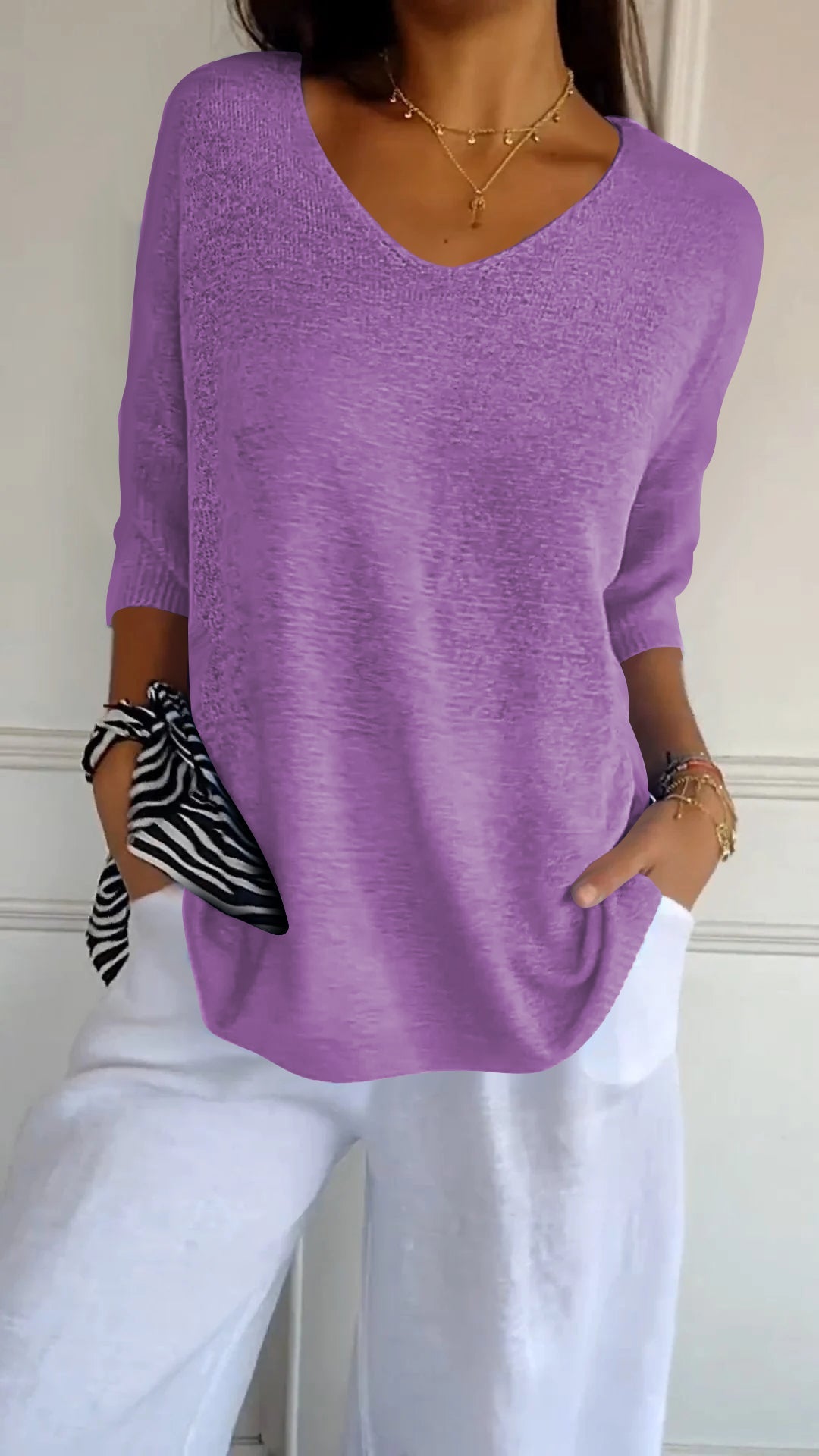 Gabriella™ | Solid Color Knitted Top