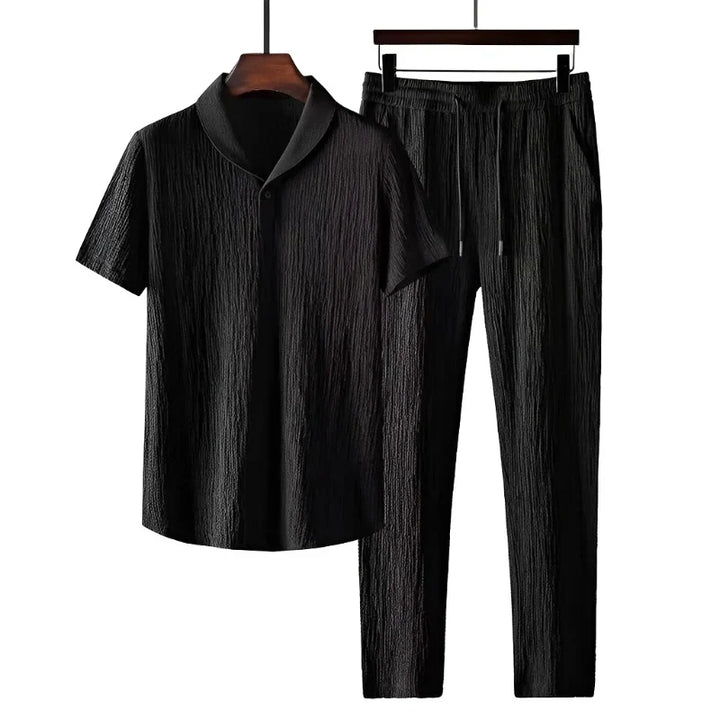 Jacob™ | Men's Cotton Polo & Pantalon Suit