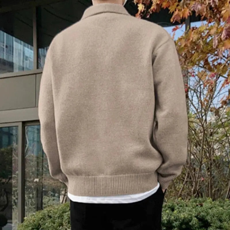 Sebastian™ | Woolen Button Half Zip Sweater