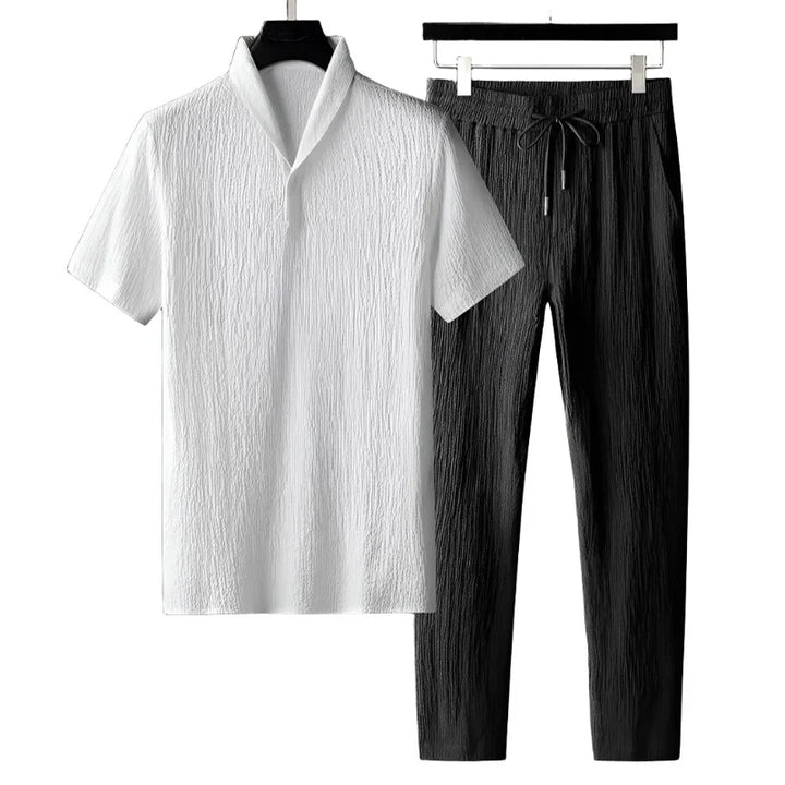 Jacob™ | Men's Cotton Polo & Pantalon Suit