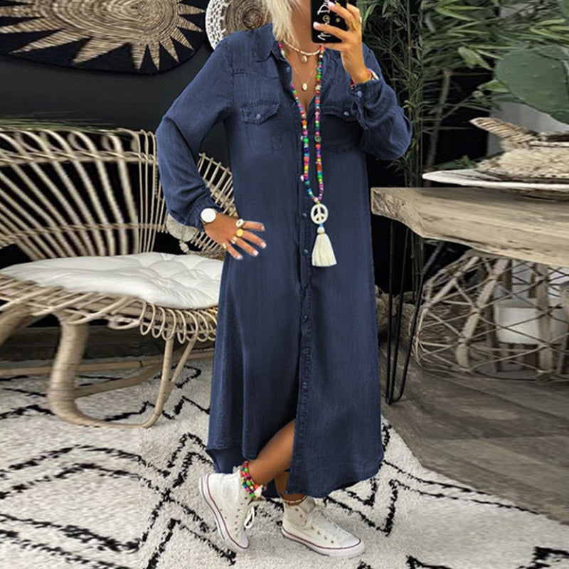 Sarah™ | Cozy Denim Dress