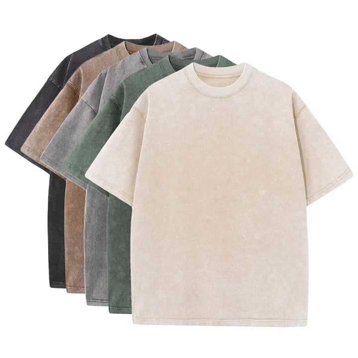 Erik™ | Essential Basic Tees - Pack of 5 Retro Colors