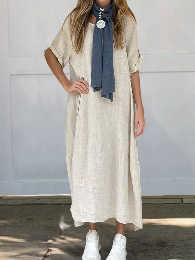 Merly™ | Effortlessly Chic Women's Linen Cotton Dress