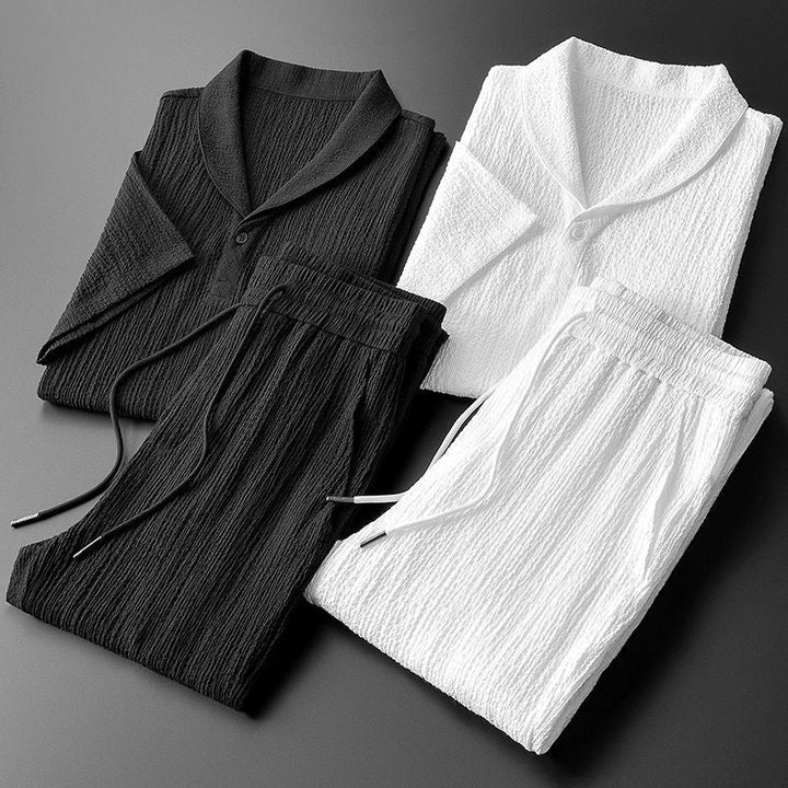 Jacob™ | Men's Cotton Polo & Pantalon Suit