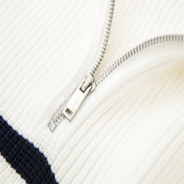 Penelope™ | Women's Striped Zip Up Sweater