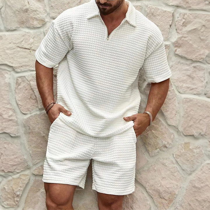 Matthew™ | Men's Summer suit in honeycomb look