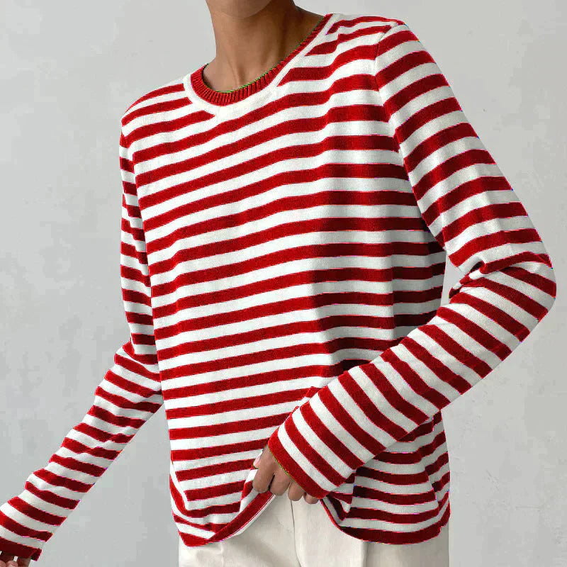 Avery™ | Lightweight, summery striped T-shirt