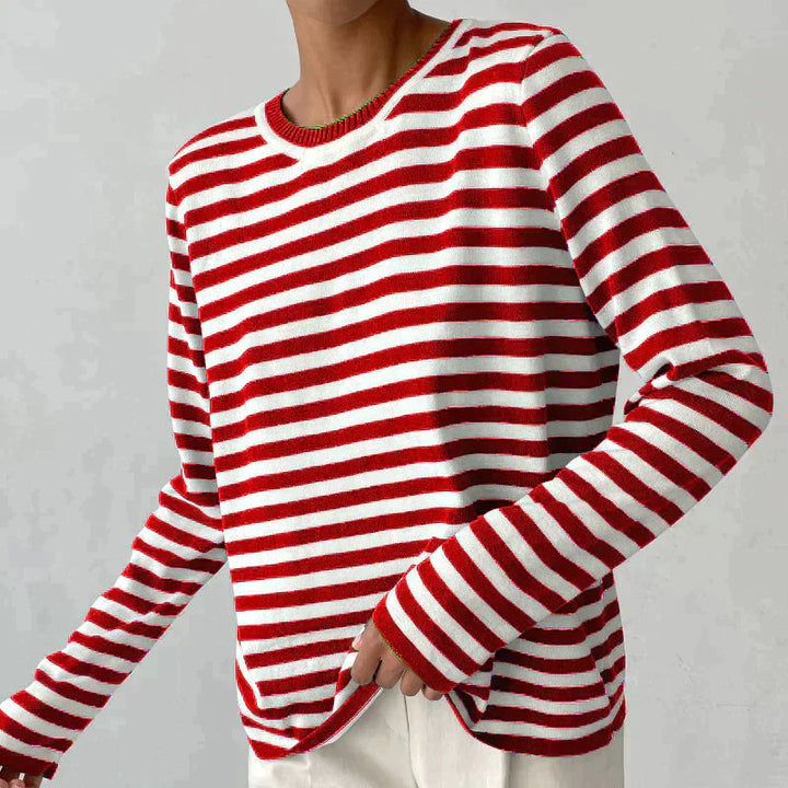 Avery™ | Lightweight, summery striped T-shirt