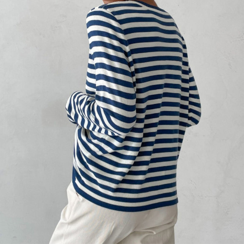 Avery™ | Lightweight, summery striped T-shirt