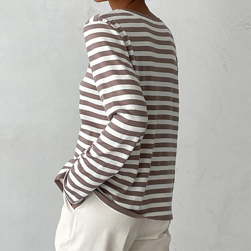 Avery™ | Lightweight, summery striped T-shirt