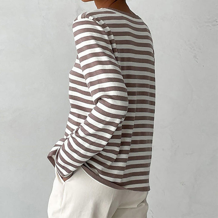 Avery™ | Lightweight, summery striped T-shirt