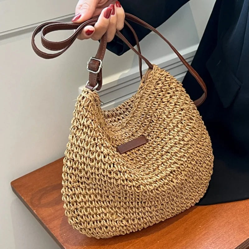 Alina™ | Straw Shoulder Bag