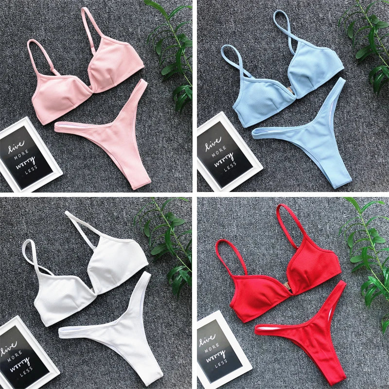 Aitana™ | Women's V-neck High Cut Bikini Set