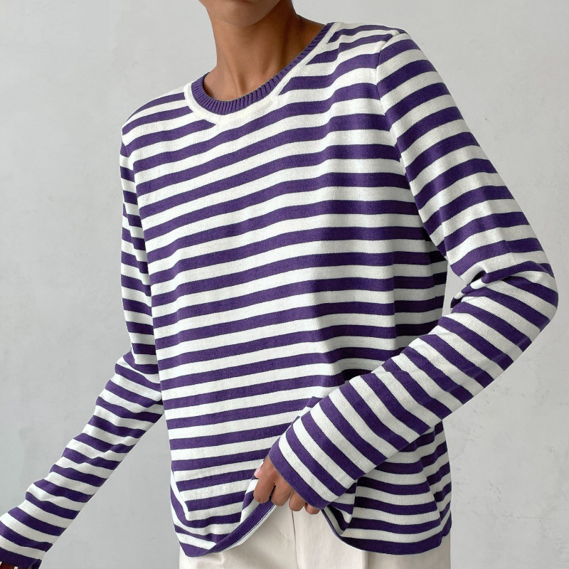 Avery™ | Lightweight, summery striped T-shirt