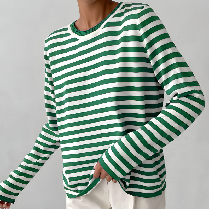 Avery™ | Lightweight, summery striped T-shirt